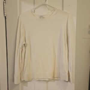 Banana Republic Women's Ivory Crew Neck Sweater